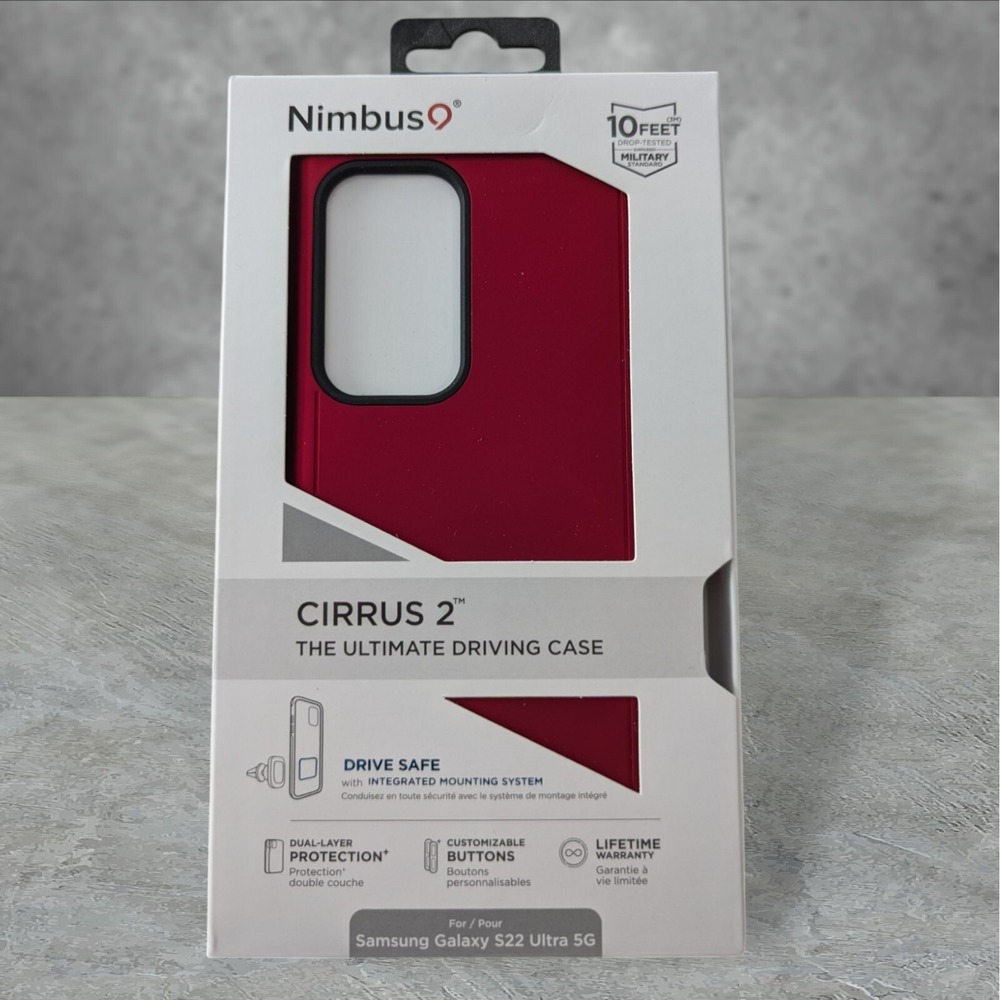 Nimbus9 Cirrus 2 Case for Samsung Galaxy S22 Ultra 5G Red See Description W6